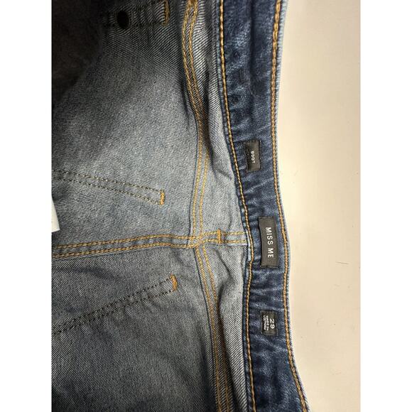Miss Me Darkwash Mid Rise Bootcut Plain Jeans Womens Size 29 Western Cowgirl - Picture 9 of 14